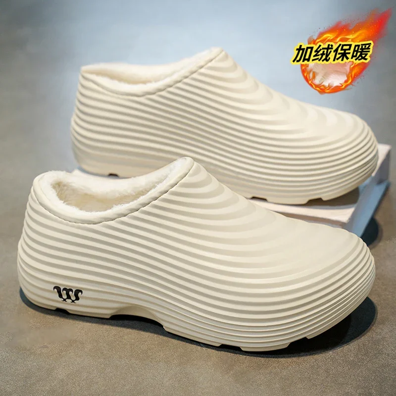 New Men's Winter Cotton Shoes Are Waterproof and Anti-slip. Chef Shoes Are Warm and Easy To Clean. Kitchen Shoes 36-44