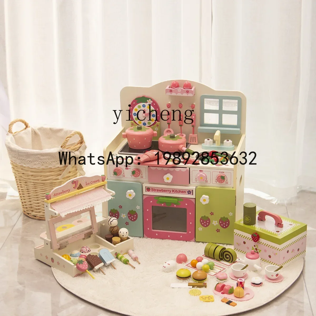 AF 木製ガールスライサー クッキング＆クッキングシミュレーション 子供用キッチンおもちゃ 2～6歳 誕生日プレゼント