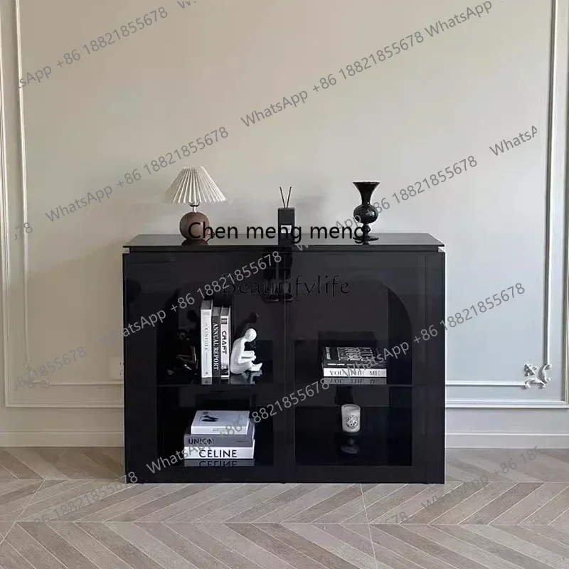 

New Arrivals Light luxury acrylic simple entrance locker French entrance table chestss 7304