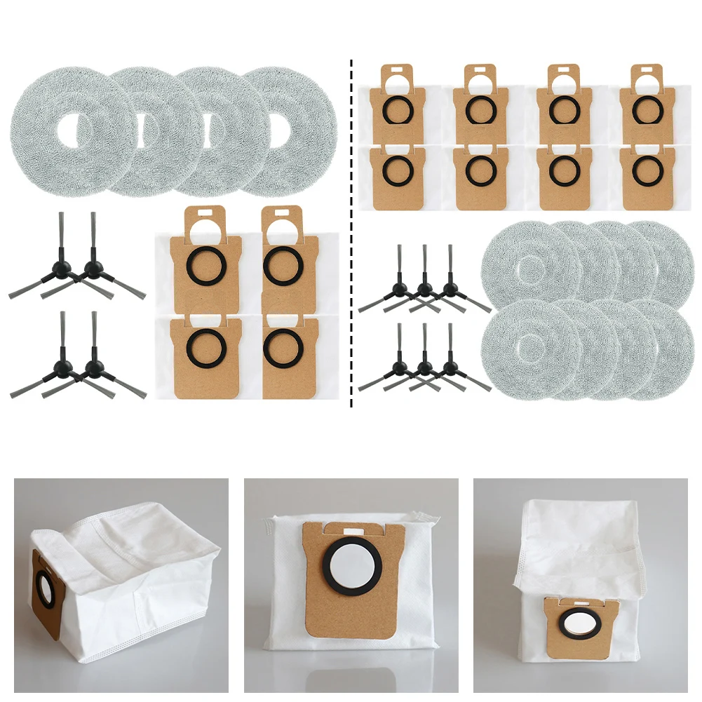 JONR용 걸레 천 먼지 봉투 사이드 브러시 키트, P20 PRO 다목적 교체 액세서리, 편리한 먼지 수집, 1 세트
