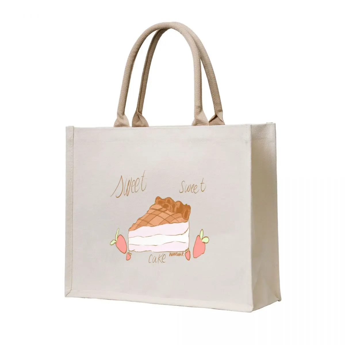

Sweet Cake cotton Tote Bag Large bags for women Women's bag foldable reusable bag Women's bags