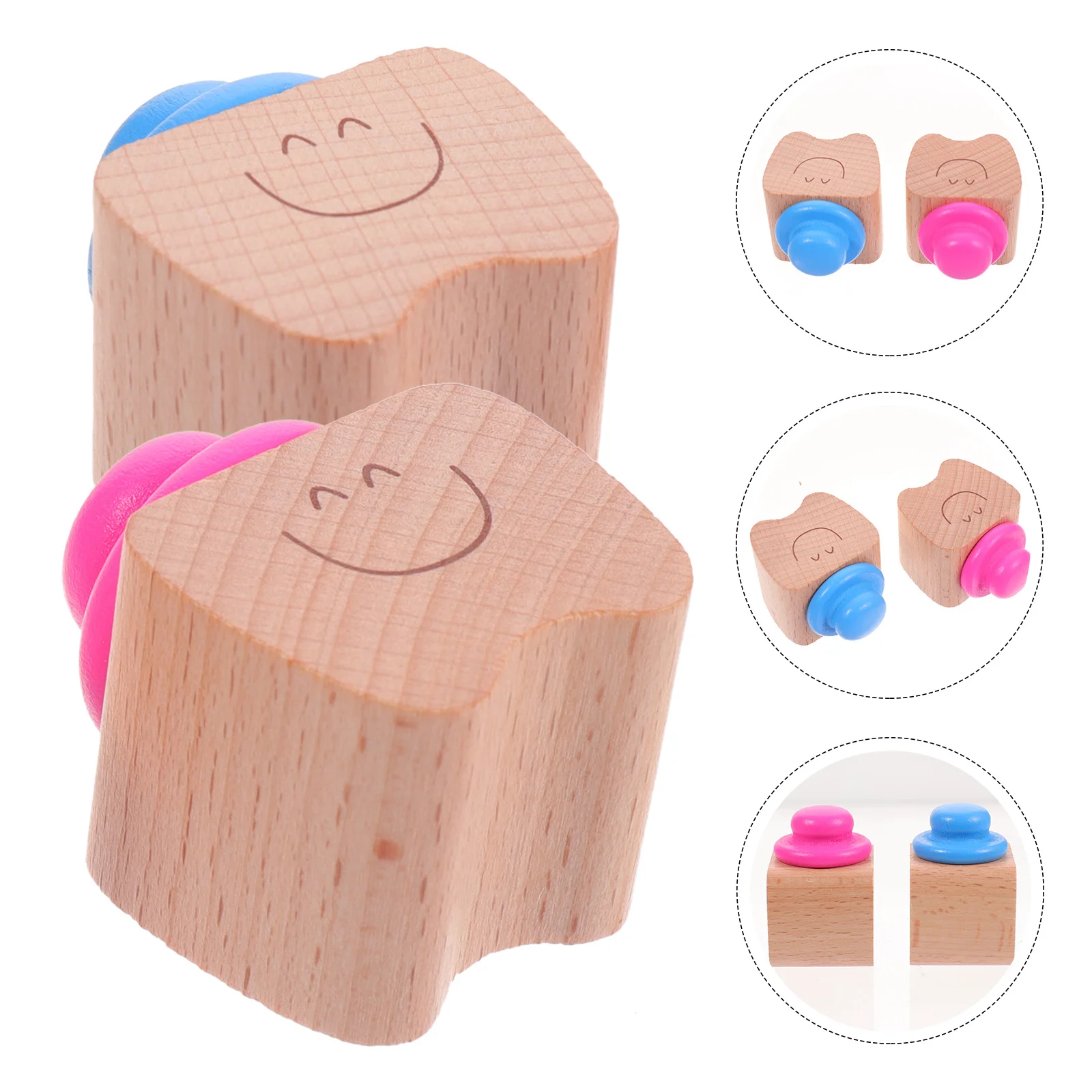 

4 Pcs Box Children's Tooth Newborn Gift Bags for Presents Saver Wooden Storage Container