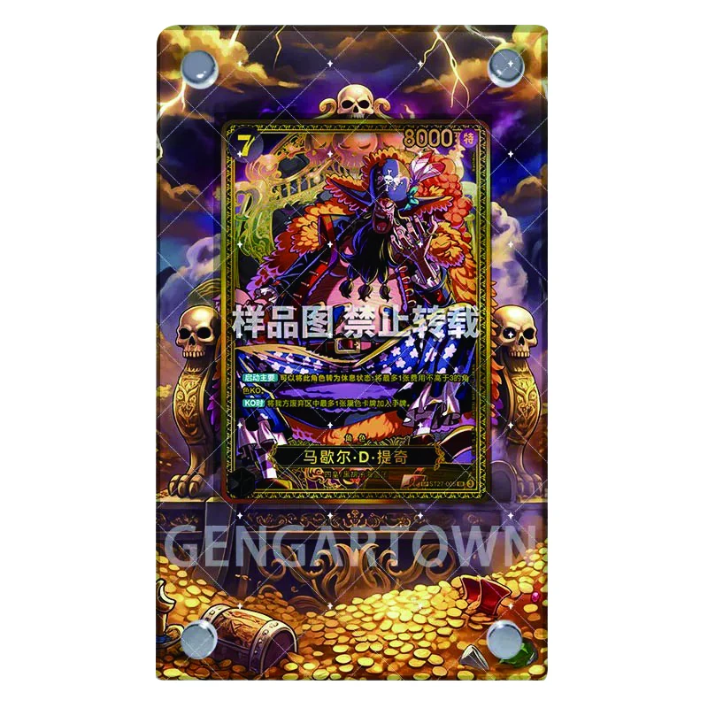 One Piece Series Card Display Stand Anime OPCG Rocks Pirates Buggy Marshall D. Teach Collectible Card Photo Frame DIY Toy Gift