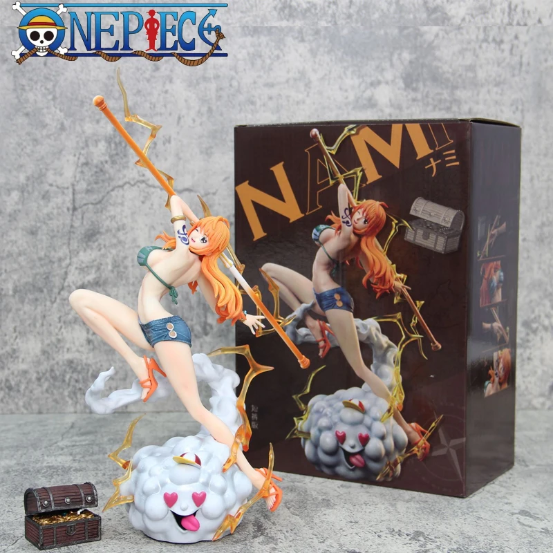 

2pcs One Piece Boxed Nami Anime Figure Hot Girl Action Figurine Hentai Pvc Model Statue Doll Desktop Room Collectible Toys Gift