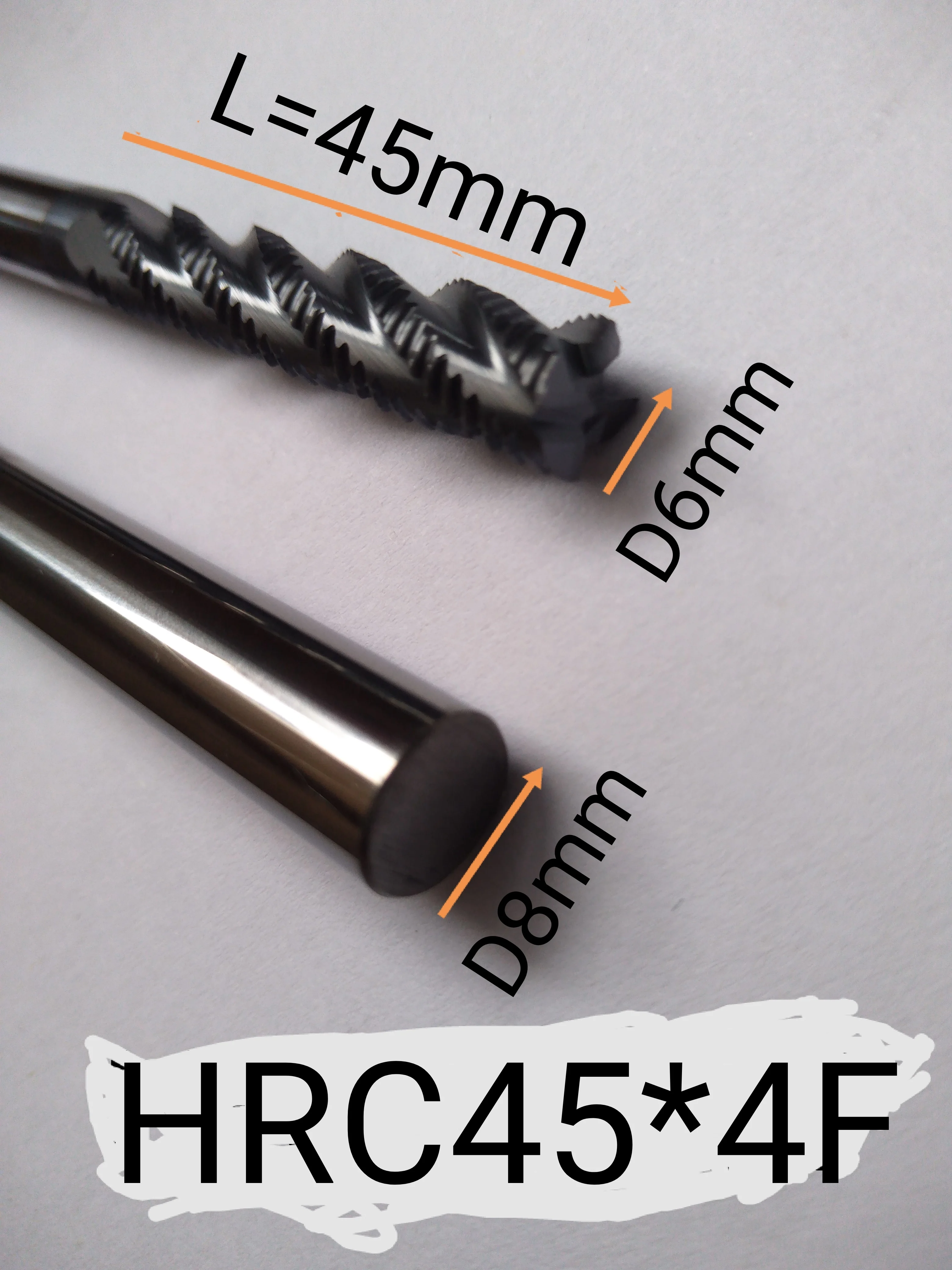 4mm 6mm 8mm 10mm 12mm 16mm14mm4 flutes HRC45 Roughing End Mills Milling cutters CNC Carbide router bits milling bits