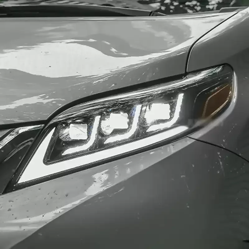 

Передние фары для Toyota Sienna 2011-2020: Светодиодные фары в сборе, обновленная высококачественная конфигурация, линзы-проекторы, автомобильные аксессуары