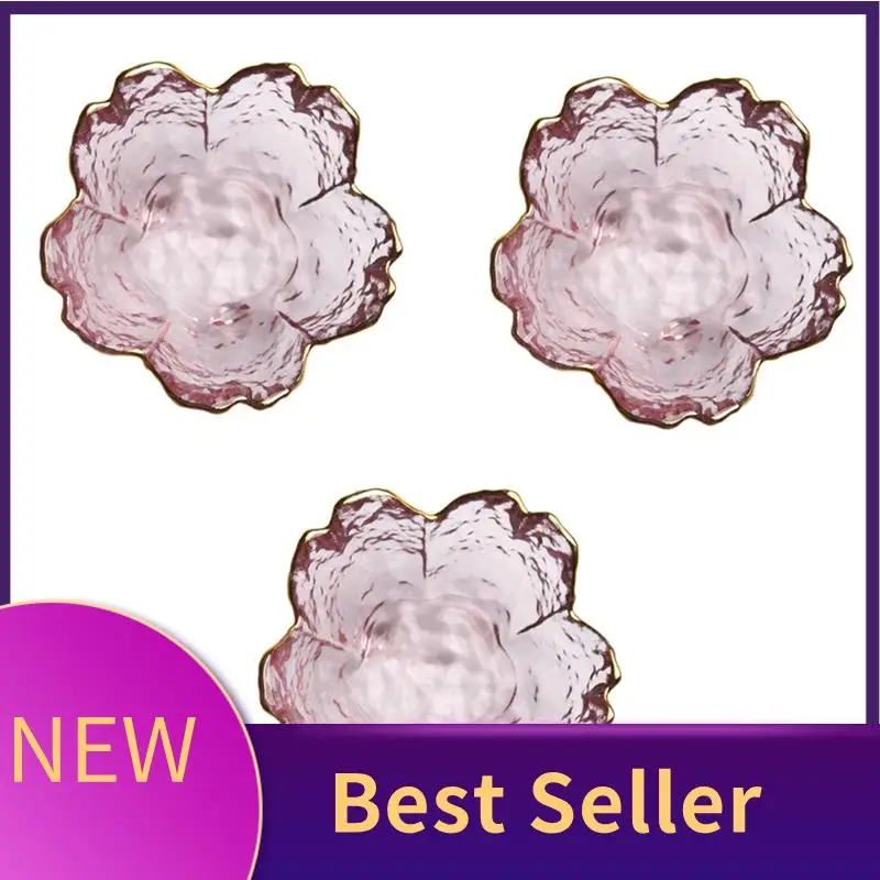 

ABLU-Dessert Cute Style Sakura Bowls Sakura Bowls With Golden Border For Ice Cream Salad