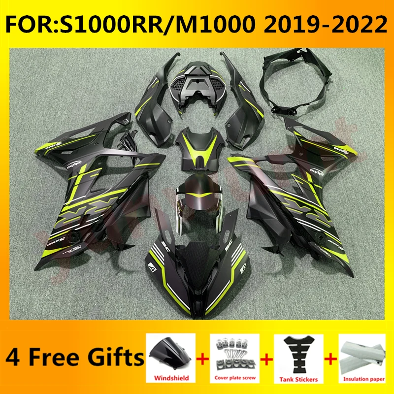 

NEW ABS Motorcycle full fairings kit fit For S1000RR S 1000 RR S1000 RR m1000 2019 2020 2021 2022 Fairing kits set yellow black