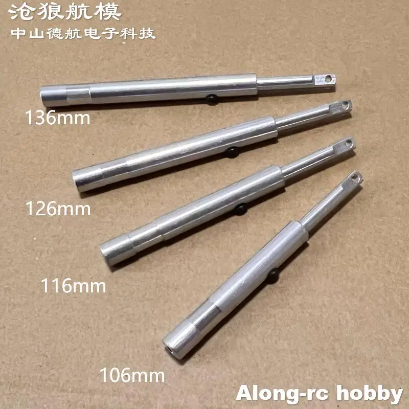 106 116 136mm M4 léger en alliage d'aluminium Anti-Vibration trains d'atterrissage amortisseur tige droite pour avion RC antichoc