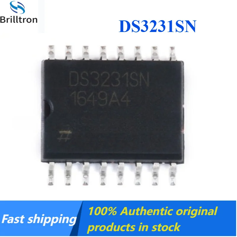 1-5PCS DS3231SN Real-Time Clock Chip TCXO I2C SOP-16  Brand New Original Stock Available, Fast Shipping.