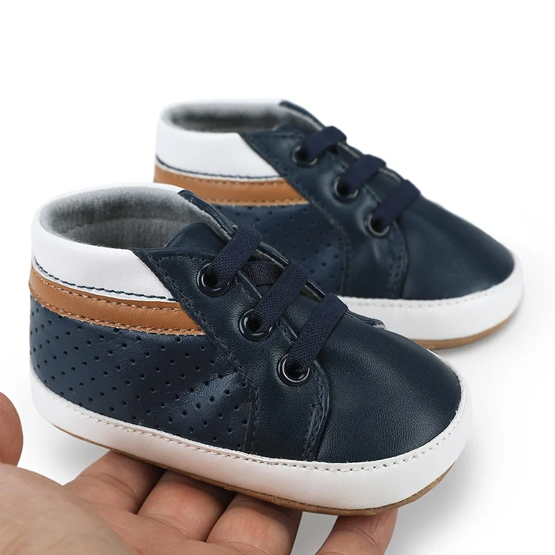 Baby Boy Shoes Spring Autumn Casual Flat Leather Shoes 0-18M Newborn Infant Toddler Anti Slip Sports Shoes First Walkers