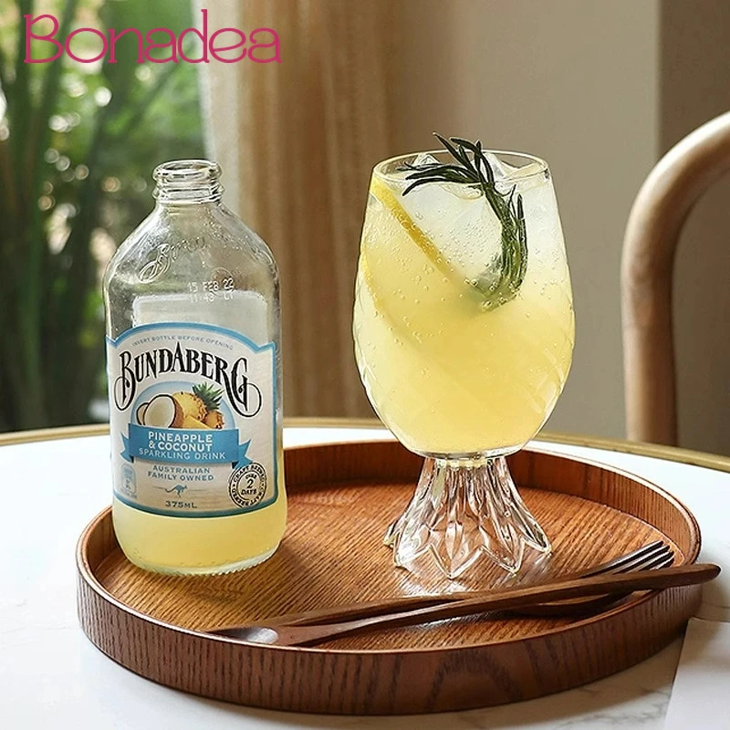 

Creative Pineapple Shaped Glasses Cup Juice Drink Cups Tall Milkshake Cup Cocktail Glass Cups Fruit Tea Glass Home Decoration