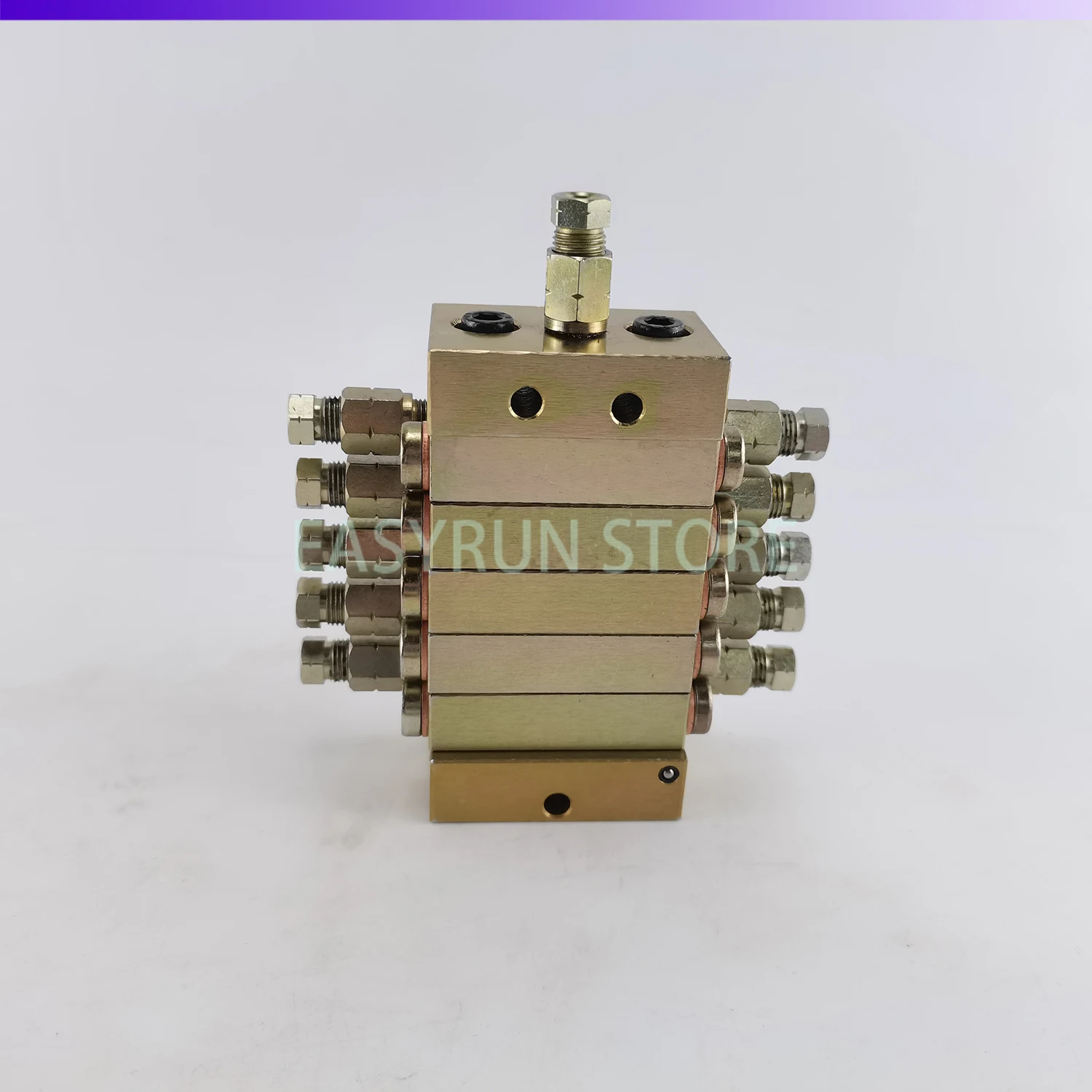 Progressive Feeder Block Lubrication Grease Distributor Resistance Separator Valve 0.16cc/cyc 10 Outlet P1000