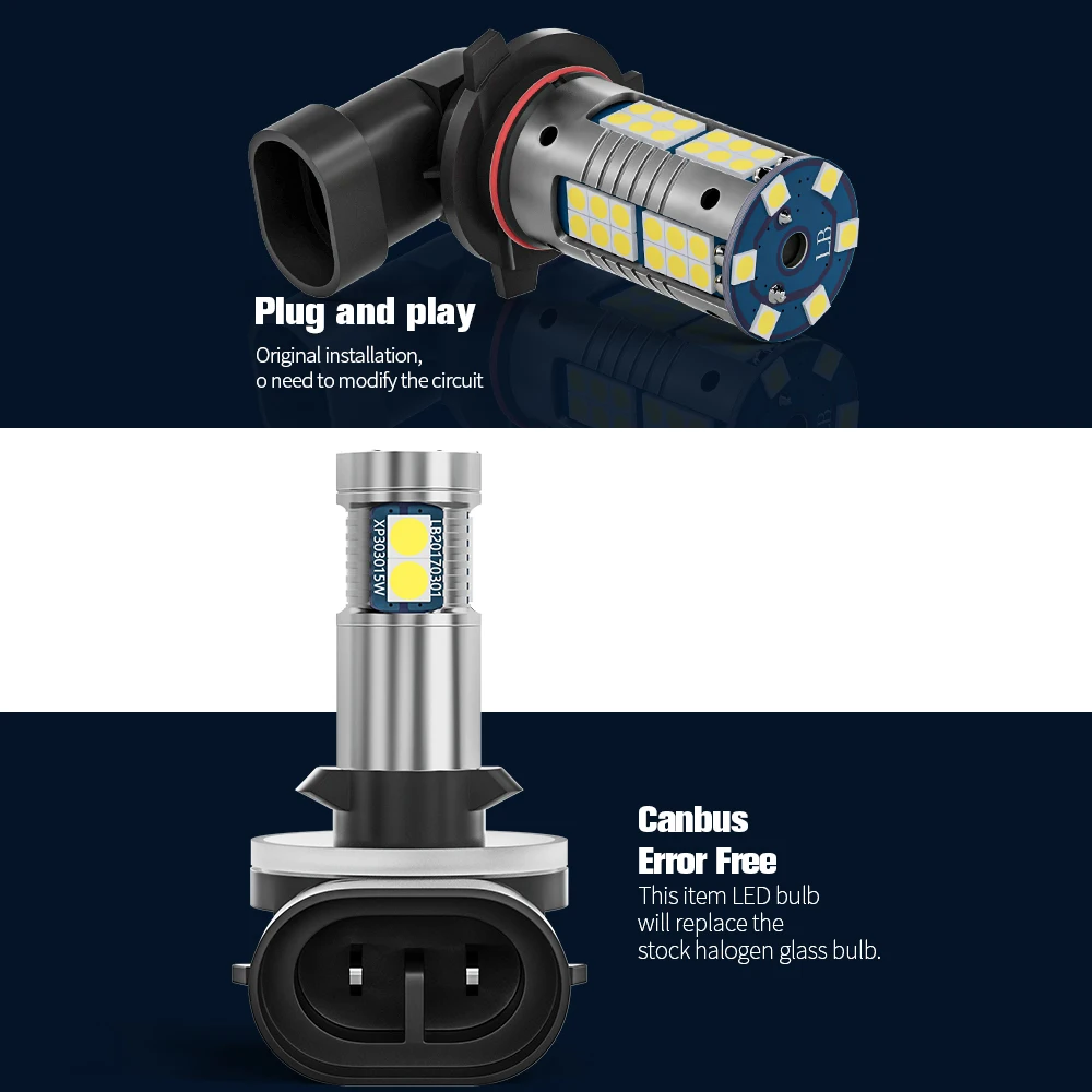 Canbus LED luz de nevoeiro, Lâmpada Blub Acessórios, Opel GT Conversível, 2007, 2008, 2009, 2010, 2011, 2pcs