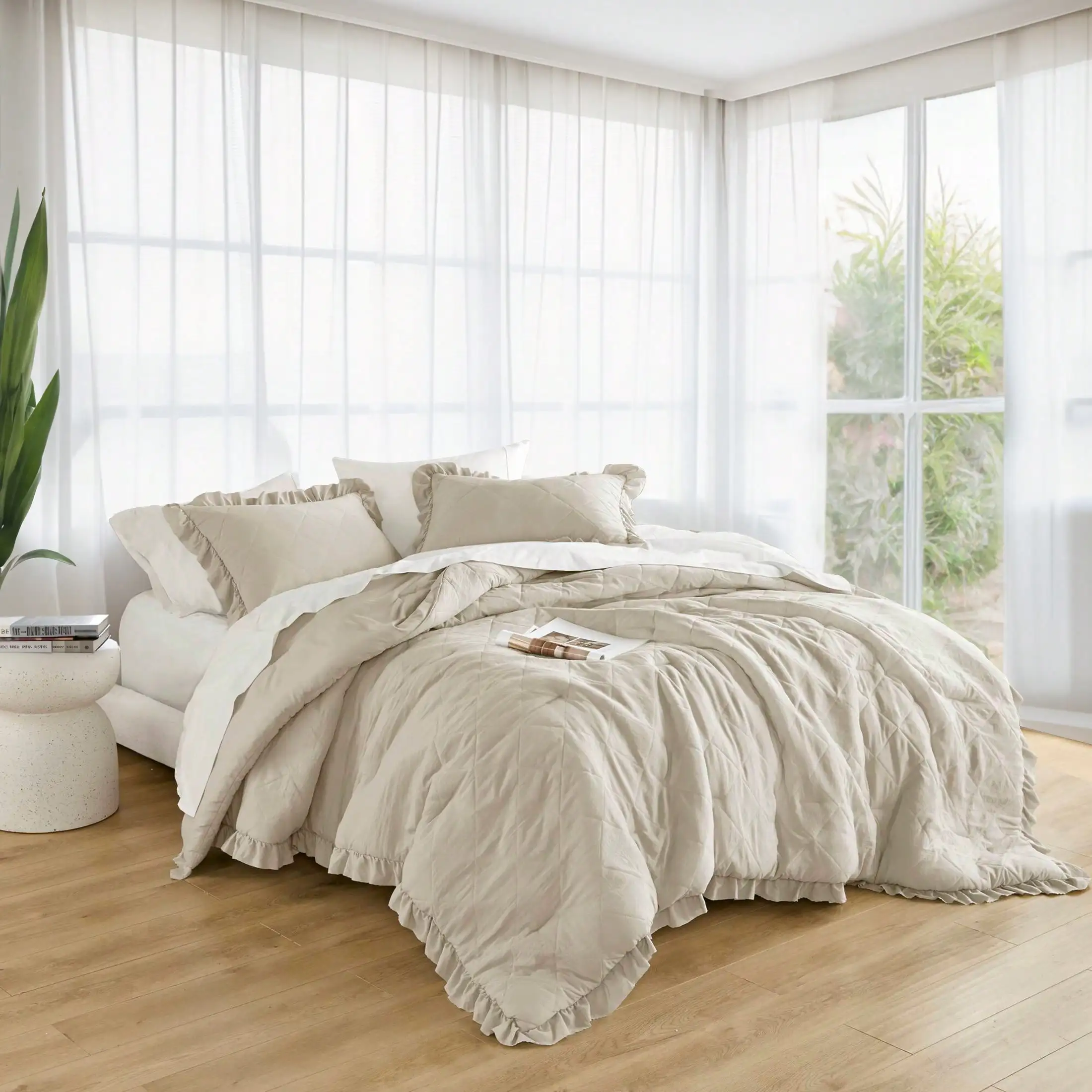 2/3PC Mini Diamond Pattern Bedding Comforter Set All Season Home Textile For Modern Bedroom Twin Full Queen King Cal King Size Family Home Decor Gift