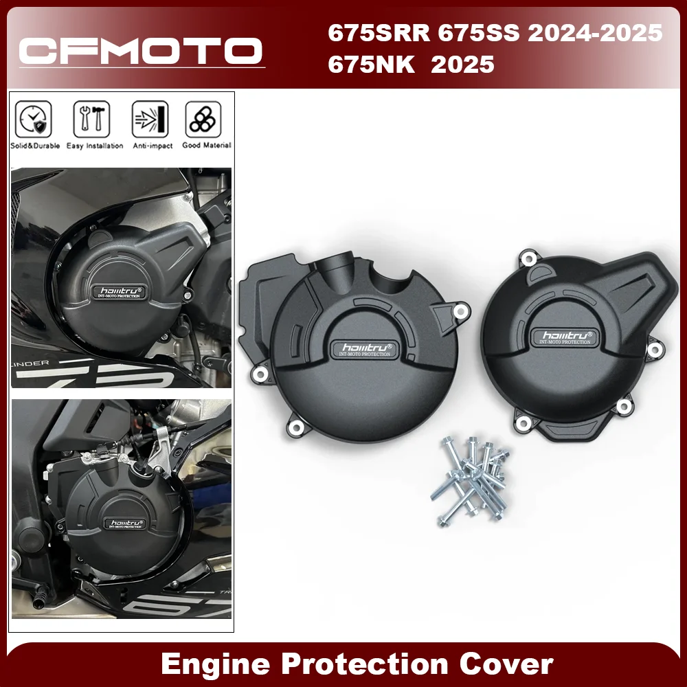 

For CFMOTO 675SR 675SRR 675SS 2024 2025 / 675NK 2025 GB Racing Engine Cover Motorcycle Engine Protect Cover Accessories