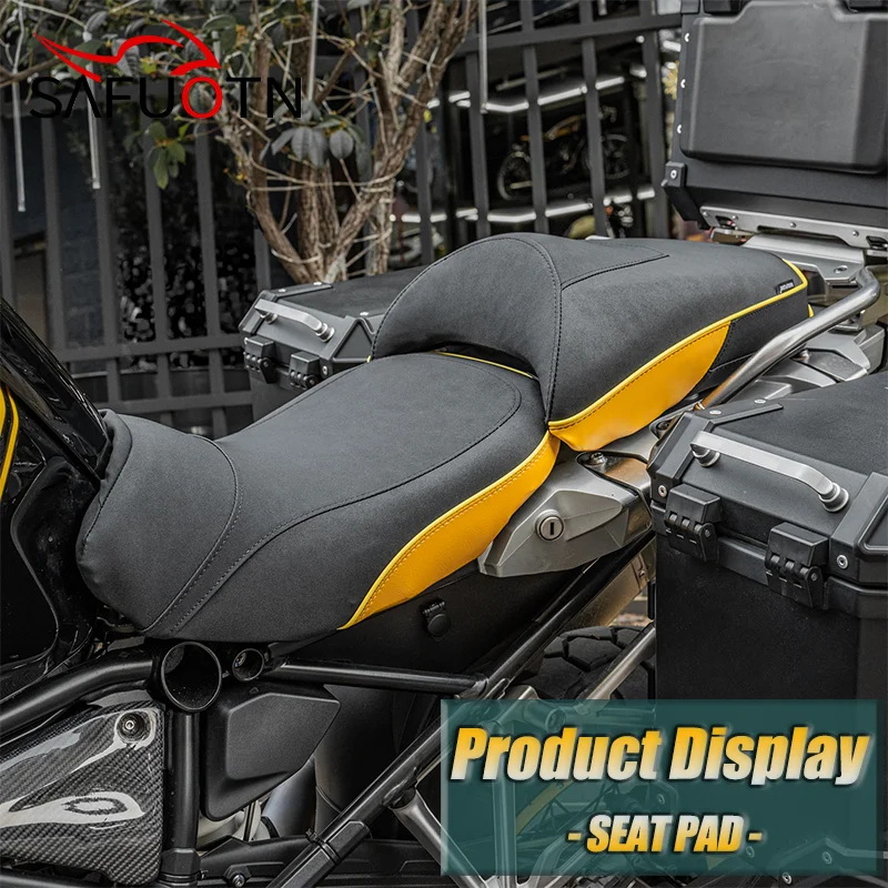 ل BMW R1200GS 2014-2023 اثنين متابعة السرج وسادة مقعد R1250GS/R1250GS ADV 2019-2023 وسادة مقعد دراجة نارية مريحة
