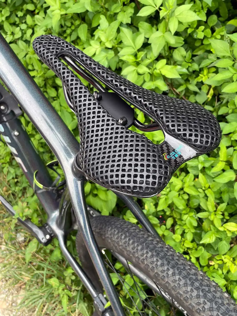 elitaone 3D Printed Bicycle Saddle 248x145mm Carbon Rail Road-Specific Saddles Differentiated Cushioning Areas Comfort Saddle