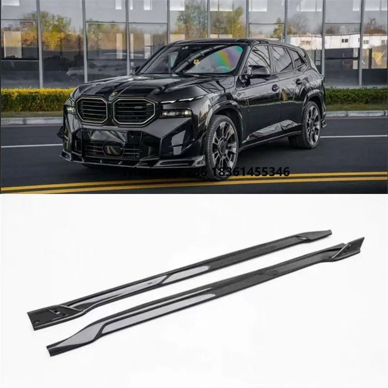 

For XM 2023 2024 2025 ReaI Dry Carbon Fiber Side Skirts Pane Spoiler