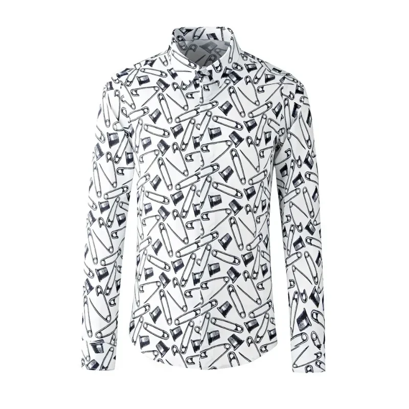 New Arrival High Quality Spring Printed Long Sleeved Men's Shirt Fashion Shirt Men's Clothing Size M L XL 2XL 3XL4XL