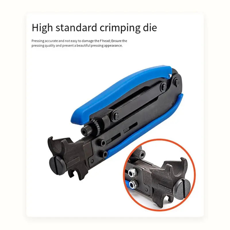 ABSS-2X RG6 RG11 RG59 Coaxial Cable Crimper Compression Tool For F Connector New