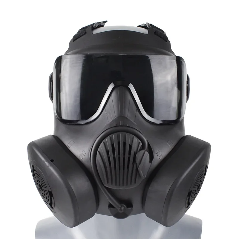 

Outdoor sports M50 dual fan gas mask Airsoft Hunting CS tactical protection full face mask