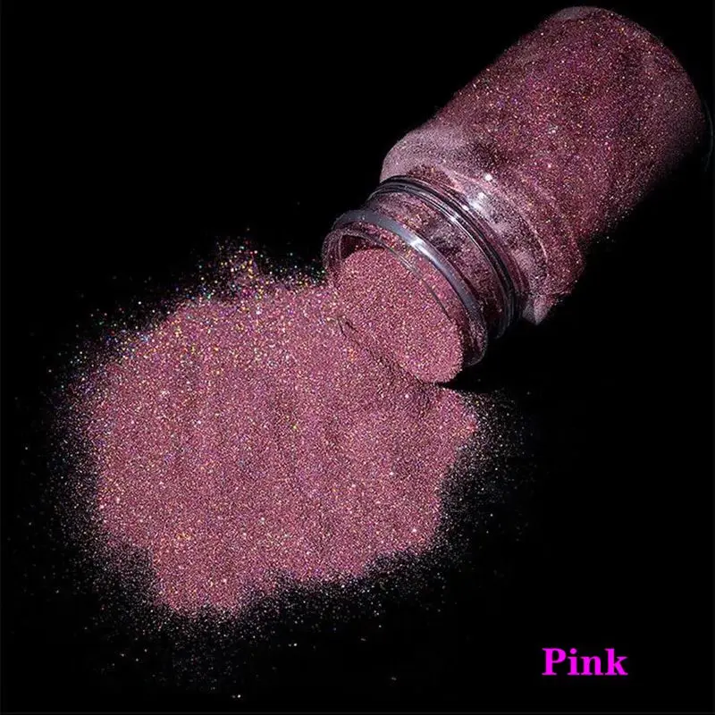 50ml holográfico laser prego glitter em pó sparkly manicure dicas ultra-fino glitter poeira handwork arte lodo jóias decorações