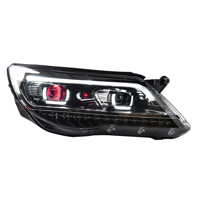 

Suitable for 2010-2012 Volkswagen Tiguan Headlight Assembly Old Modified New LED Lens Daytime Running Light Turn S