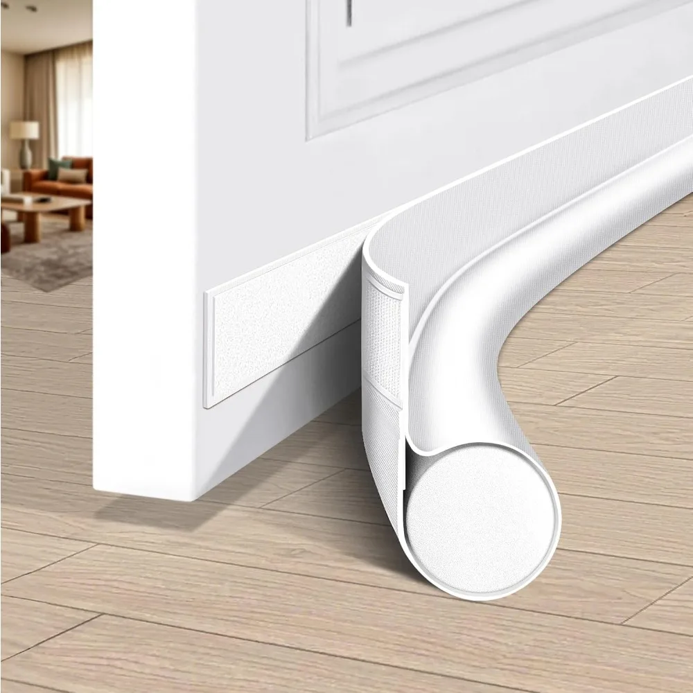 HomeProtect Under Door Draft Stopper Weather Stripping Door Seal Door Sweep Reduce Cold Air Front Soundproof Draft Blocker
