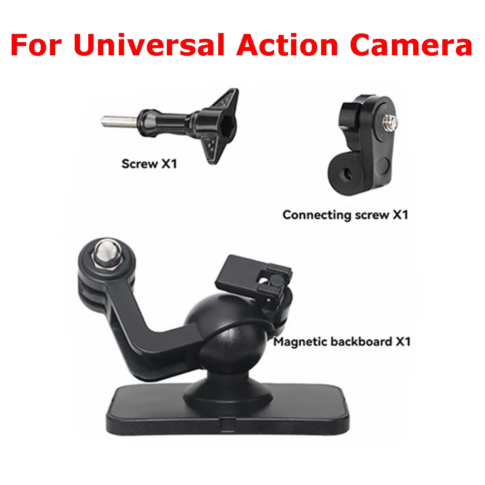 

For Universal Action Camera Rotating Magnetic Backpack Clip Quick-Release Mount with 1/4" Threaded Base