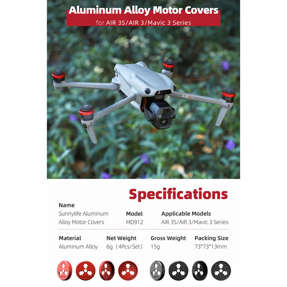 アルミ合金防塵カバー,エンジン保護カバー,ドローンアクセサリー,air 3s,mavic 3 pro,mavic 3 classic
