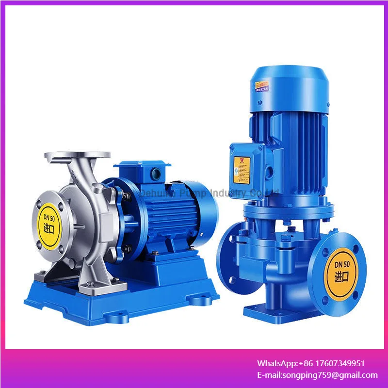 

Long-distance High Pressure Seawater Pump with Pressure Valve Pipeline Centrifugal End Suction Pipeline Pump
