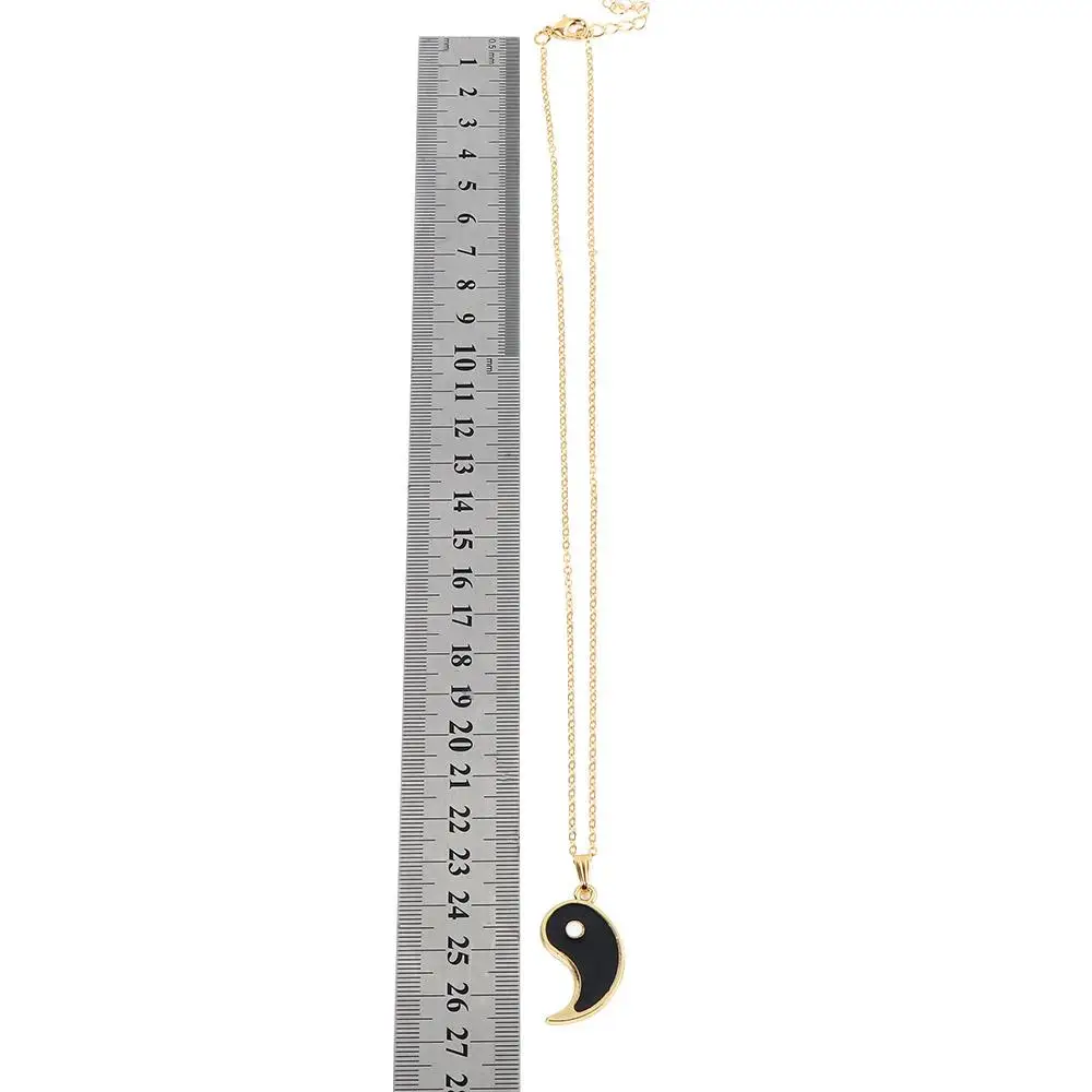 با غوا خمر يين يانغ الذهب باطني الفضة الترقوة سلسلة القلائد قلادة المجوهرات #4