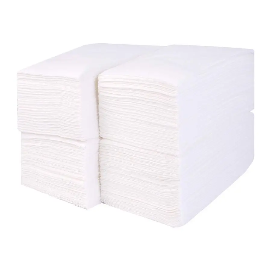 

LinenFeel Guest Towels Premium ClothLike Paper Hand Napkins, Disposable White Guest Towel 50PCS ROW, Total 200PCS for Kitchen, B