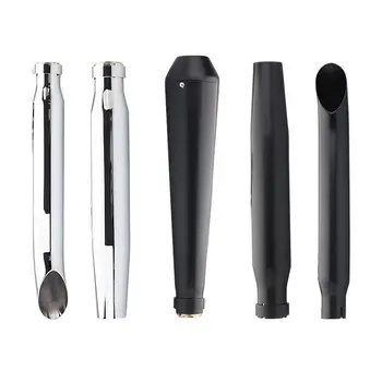 유니버설 오토바이 오토바이 배기 머플러 파이프 팁, 레트로 빈티지 리어 파이프 튜브, 할리 카페 레이서 Adnoh Ahamay Ikuzus용