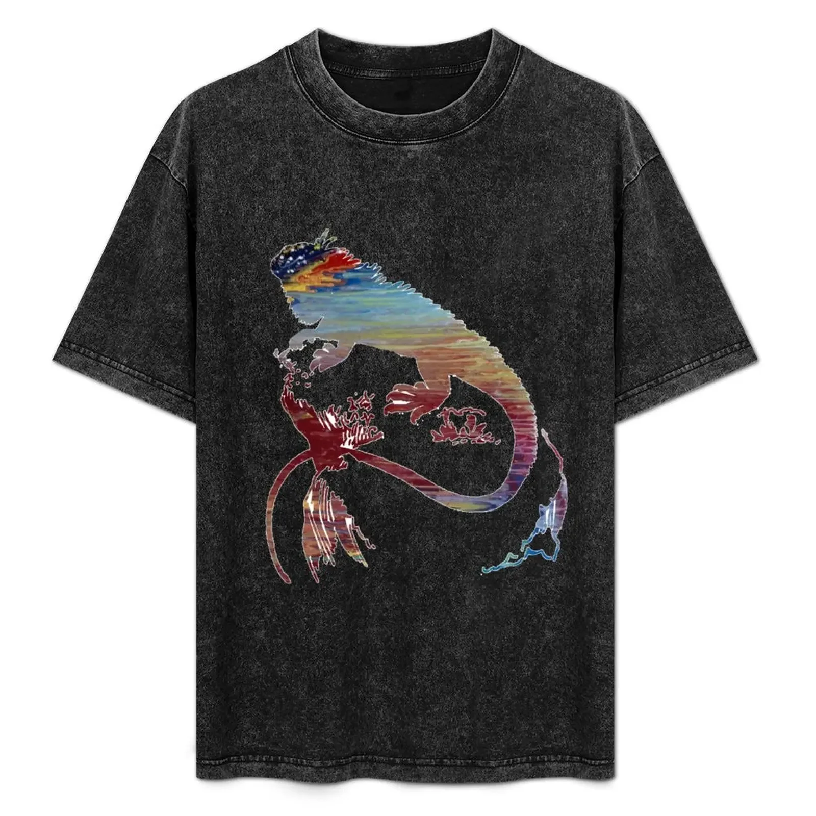 

Iguana T-Shirt man clothes funny shirt cotton Luxury man mens designer t shirt