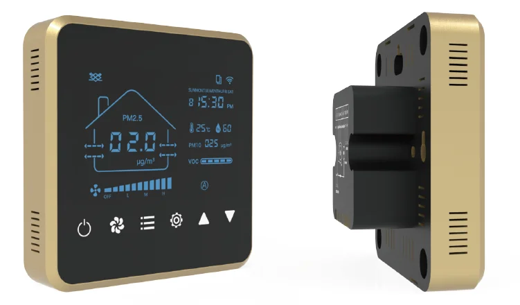 2025 MIA APP Smart LCD Screen RS485 Controller Fan Speed Controller for Heat Energy Recovery Ventilation System HVAC System