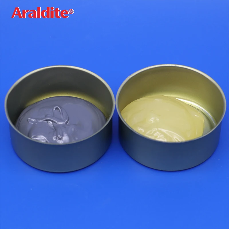 

Metal coloured paste epoxy adhesive ARALDITE Repairs and bonds Metal Rubbers Cardboard roller Air intake trumpets galley ab glue