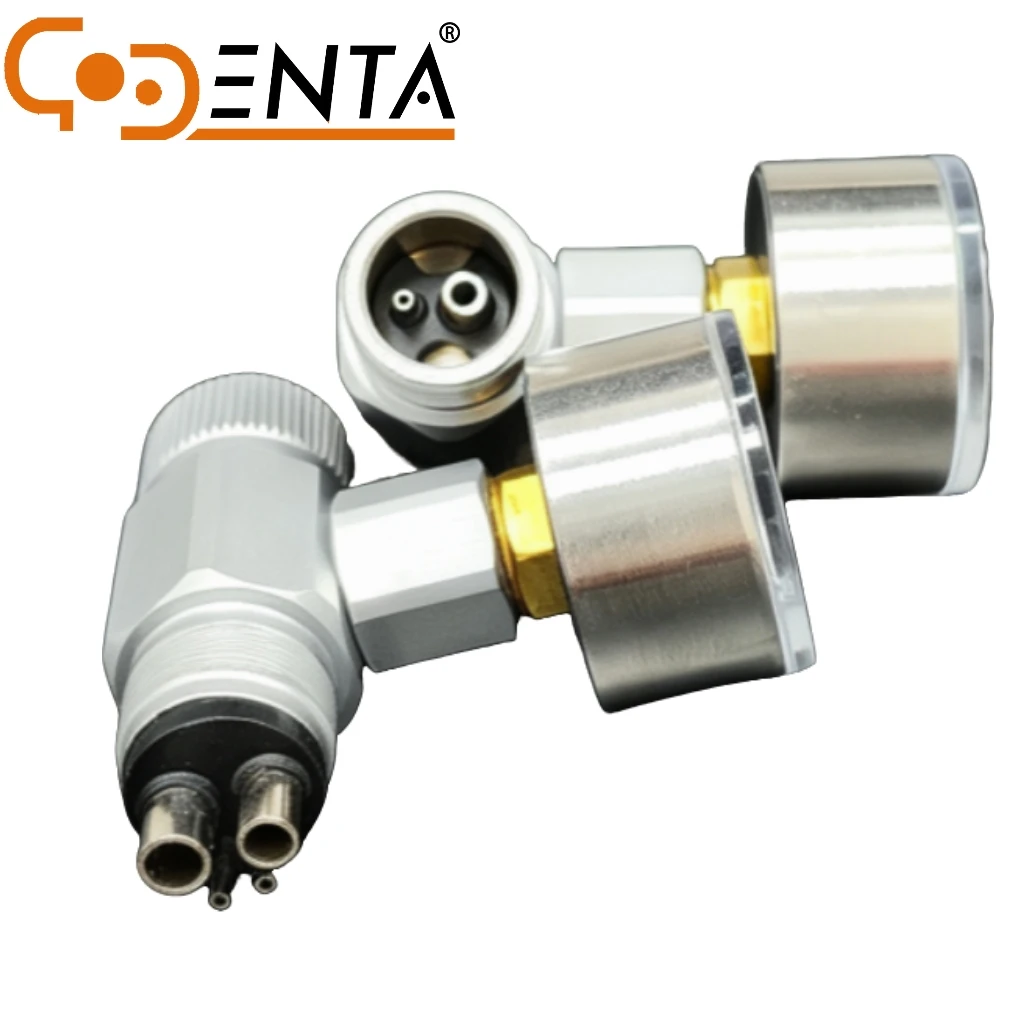 Dental Handpiece Pressure Gauge 2/4 Holes, Dental Chair Air Pressure Measuring Tool, Professional High Low Speed Handpiece Press view 6