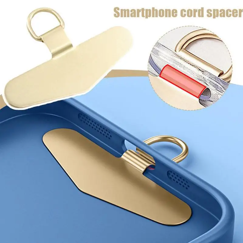 Evrensel yama klip kordon askısı yama askı tutucu bilek boyun askısı Metal klip asmak kordon Tether Tab telefon kılıfı aksesuarları