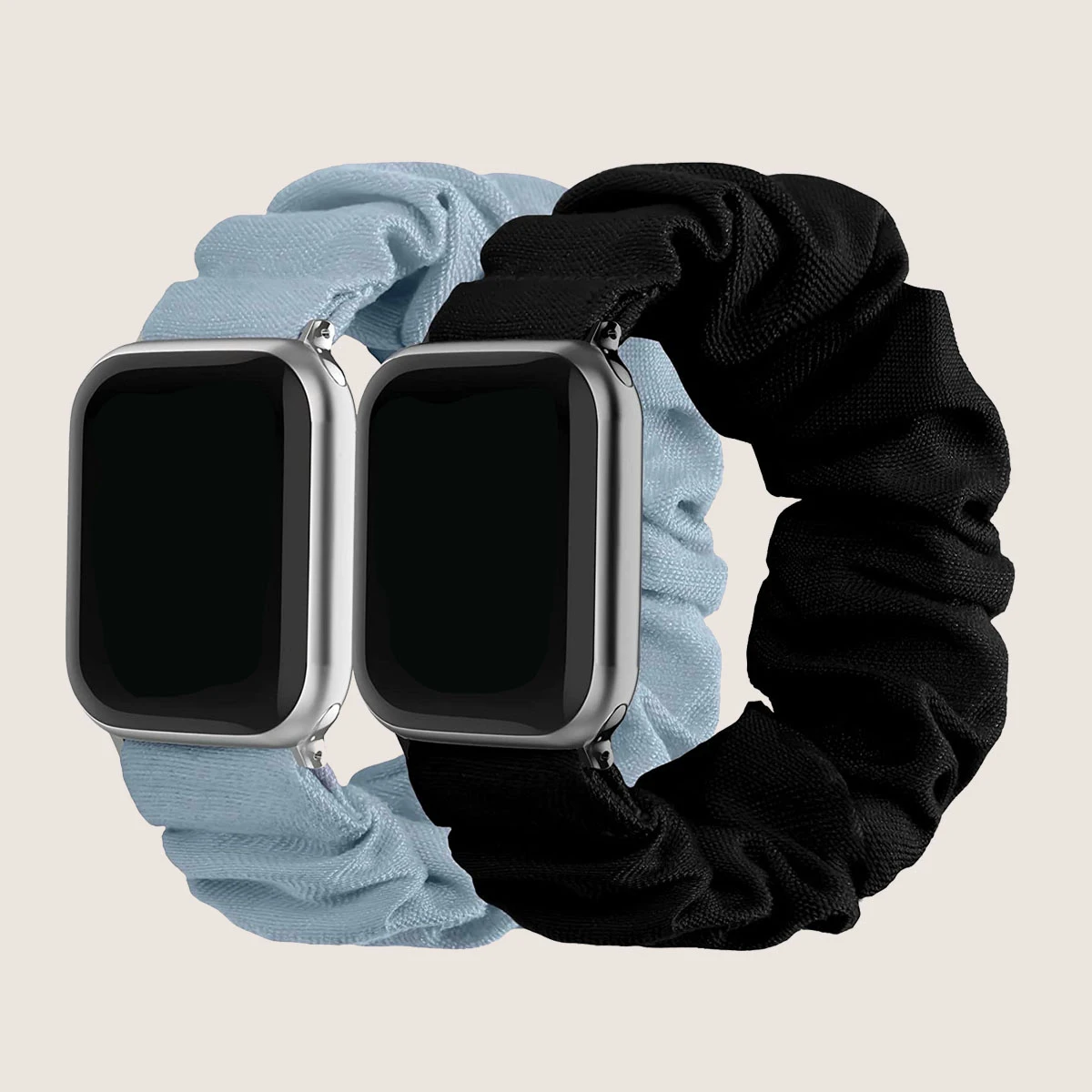 2 pcs Compatible with Apple Watch Bands Scrunchies 38mm 40mm 41mm 42 mm 44mm 45mm Women