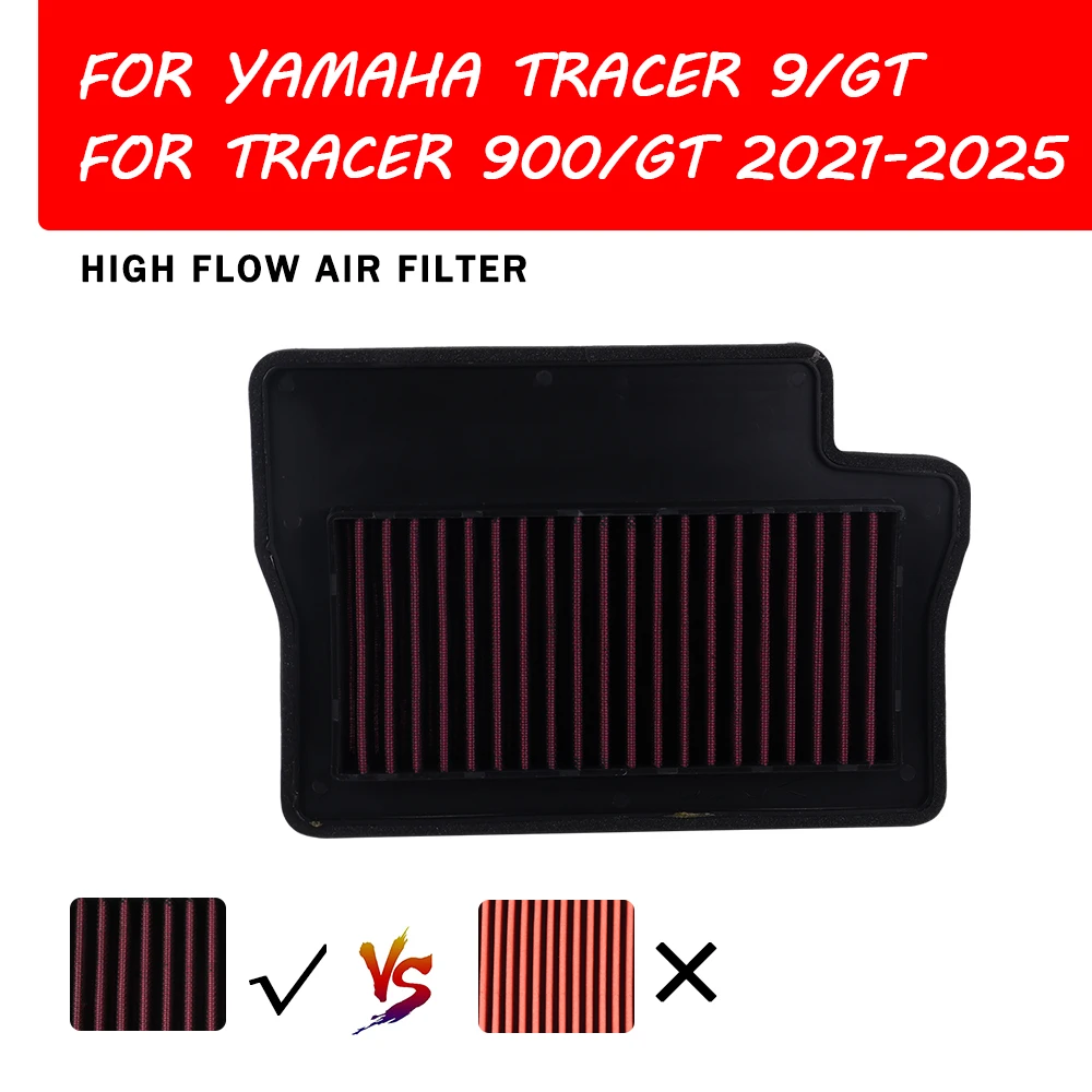 

Для Yamaha Tracer 900 9 GT 9GT 900GT Tracer9 2024 аксессуары для мотоциклов очиститель воздушного фильтра с высоким расходом очиститель воздушного элемента