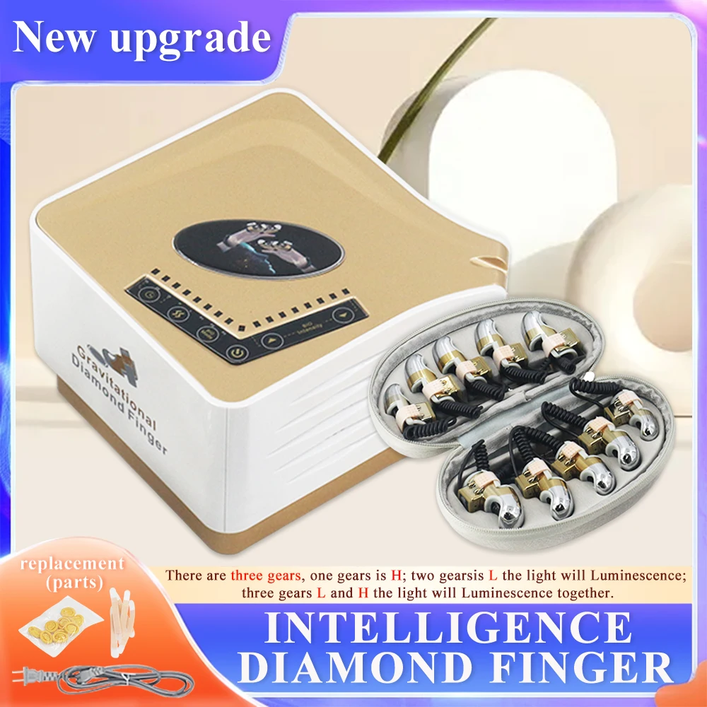 

Face Lifting Body Relaxation Massager 2024 New Microcurrent Golden Finger EMS Beauty Machine Ten Gravitational Diamond Finger