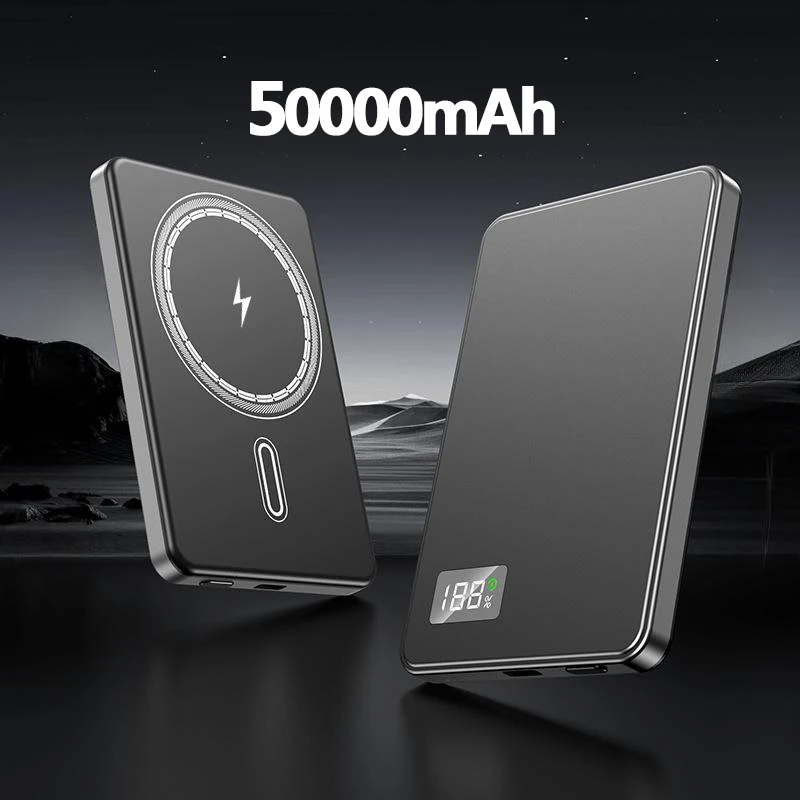 Xiaomi 50000mAh Draagbare Magnetische Draadloze Power Bank PD22.5W Snel Opladen Externe Batterij voor Magsafe Voor iPhone Samsung Nieuwe