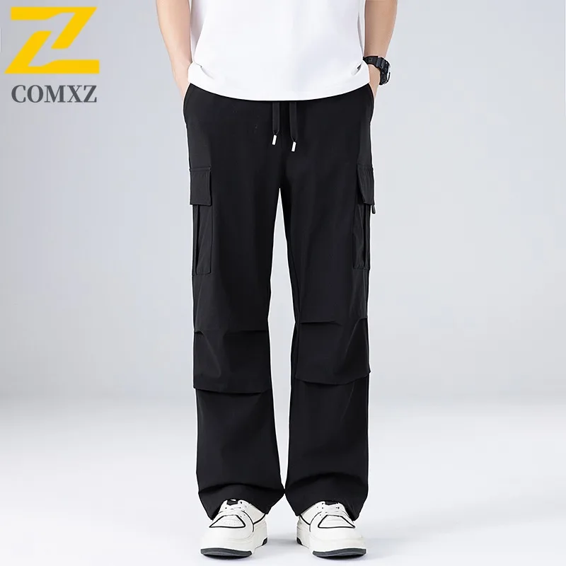 

Unisex Vintage Cargo Pants Water-Repellent Summer Workwear Trousers Elastic Cuff Retro Military Streetwear Lightweight Utility