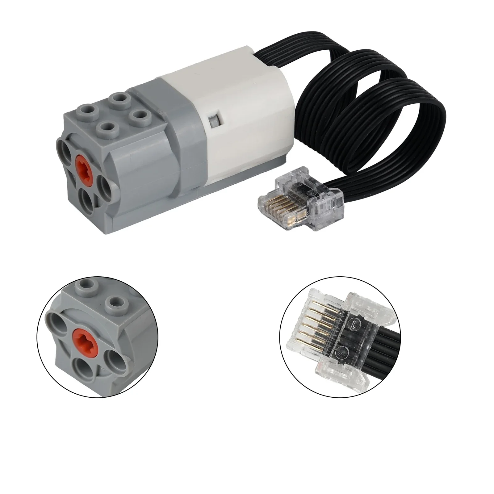 มอเตอร์ฟังก์ชั่นพลังงาน 4 ชิ้น/8 ชิ้น บล็อกตัวต่อรุ่น 2.0 รุ่น 21980 6127110 มอเตอร์ขนาดกลาง ชุดประกอบของเล่น DIY ชิ้นส่วนเทคโนโลยี