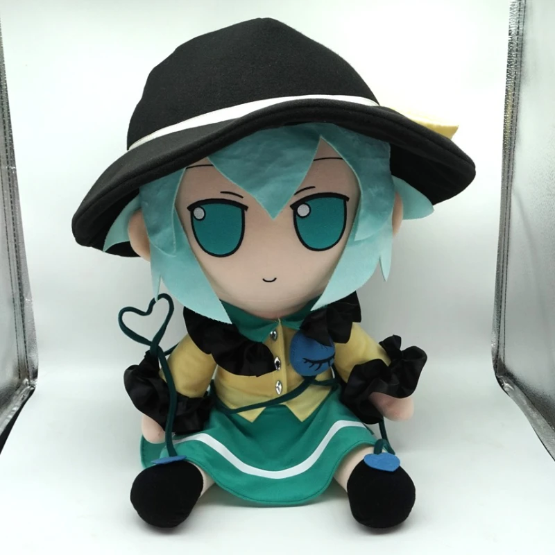 

45cm Anime Game TouHou Project Fumo Komeiji Koishi Kawaii Cosplay Cotton Doll Cartoon Big Size Sitting Toy Figures Fans Gifts