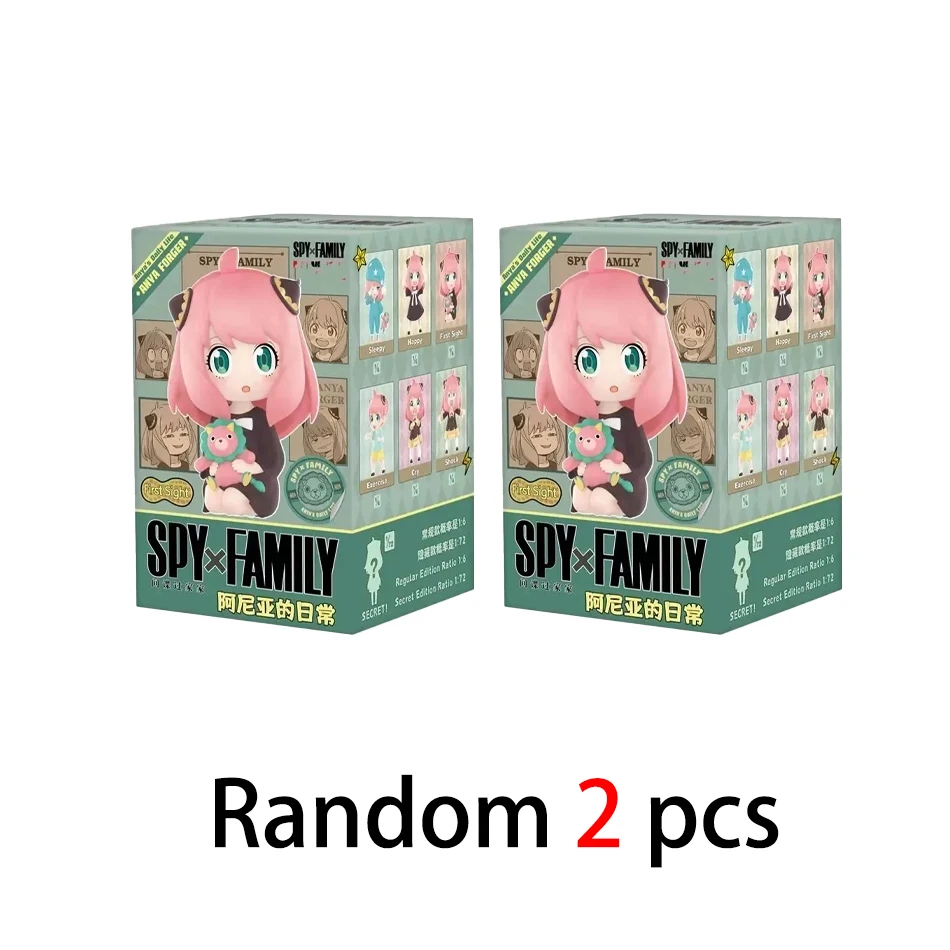 1:1 Neuauflage Spy X Family Anya Serie Blindbox Spielzeug Niedliche Figuren Puppe Mystery Box Modell Überraschungstüte für Mädchen Geburtstagsgeschenke