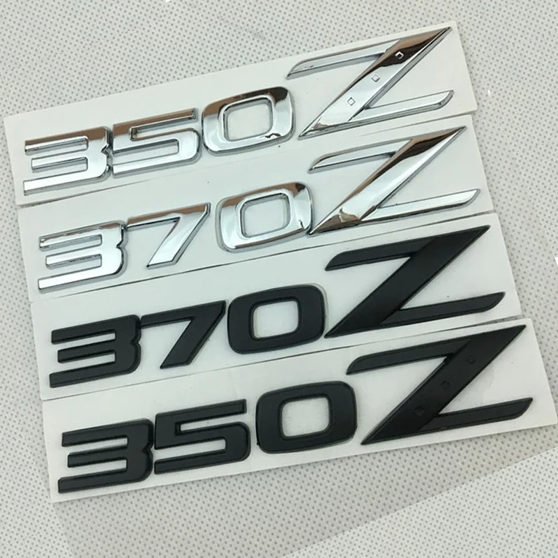 

1 Pieces Chrome Black 3D 370Z 350Z Logo Badge 2009-up 370Z 350Z Fairlady Z Z3 Z34 Accessories Emblem Letter Trunk Letter Sticker