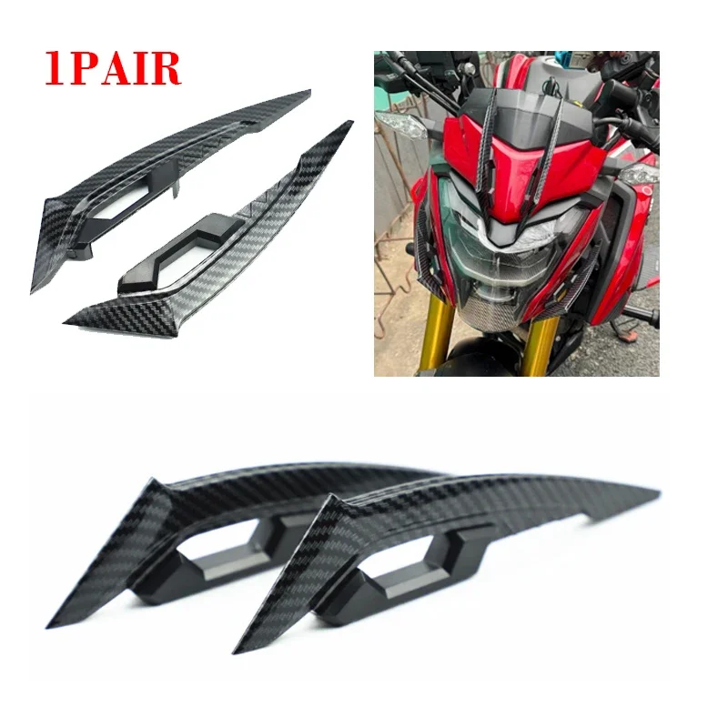 

Motorcycle New Decoration Carbon fibre pattern Front Fairing Winglets Universal Side Spoilers Dynamic Wing Sticker